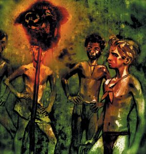 Иллюстрация к роману «Повелитель мух». Из открытых источников в сети Интернет.